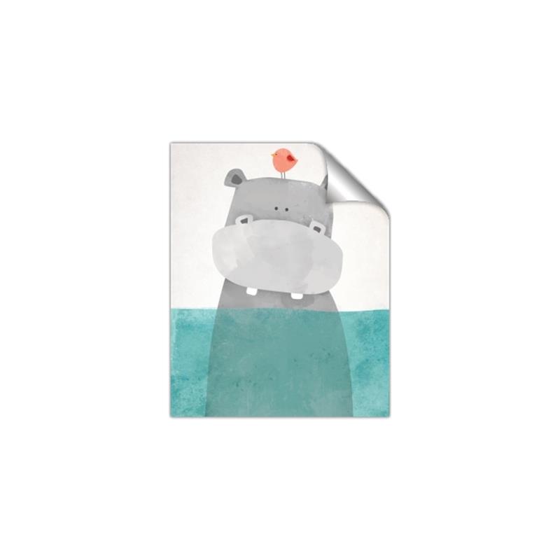 Picture of Water Hippo _GroupedProduct_Rectangle_Portrait_Mini_ _GroupedProduct_Rectangle_Portrait_Unframed_Print_Only_