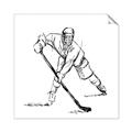 Picture of Hockey Sketch  _GroupedProduct_Square_Mini_ _GroupedProduct_Square_Unframed_Print_Only_