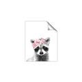 Picture of Flower Crown Raccoon _GroupedProduct_Rectangle_Portrait_Mini_ _GroupedProduct_Rectangle_Portrait_Unframed_Print_Only_