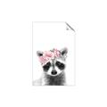 Picture of Flower Crown Raccoon _GroupedProduct_Rectangle_Portrait_Mini_ _GroupedProduct_Rectangle_Portrait_Unframed_Print_Only_
