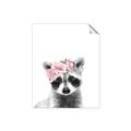 Picture of Flower Crown Raccoon _GroupedProduct_Rectangle_Portrait_Mini_ _GroupedProduct_Rectangle_Portrait_Unframed_Print_Only_