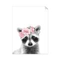 Picture of Flower Crown Raccoon _GroupedProduct_Rectangle_Portrait_Mini_ _GroupedProduct_Rectangle_Portrait_Unframed_Print_Only_