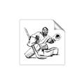 Picture of Goalie Sketch  _GroupedProduct_Square_Mini_ _GroupedProduct_Square_Unframed_Print_Only_