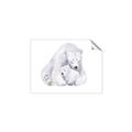 Picture of Polar Bear Mom and Baby _GroupedProduct_Rectangle_Landscape_Mini_ _GroupedProduct_Rectangle_Landscape_Unframed_Print_Only_