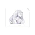 Picture of Polar Bear Mom and Baby _GroupedProduct_Rectangle_Landscape_Mini_ _GroupedProduct_Rectangle_Landscape_Unframed_Print_Only_