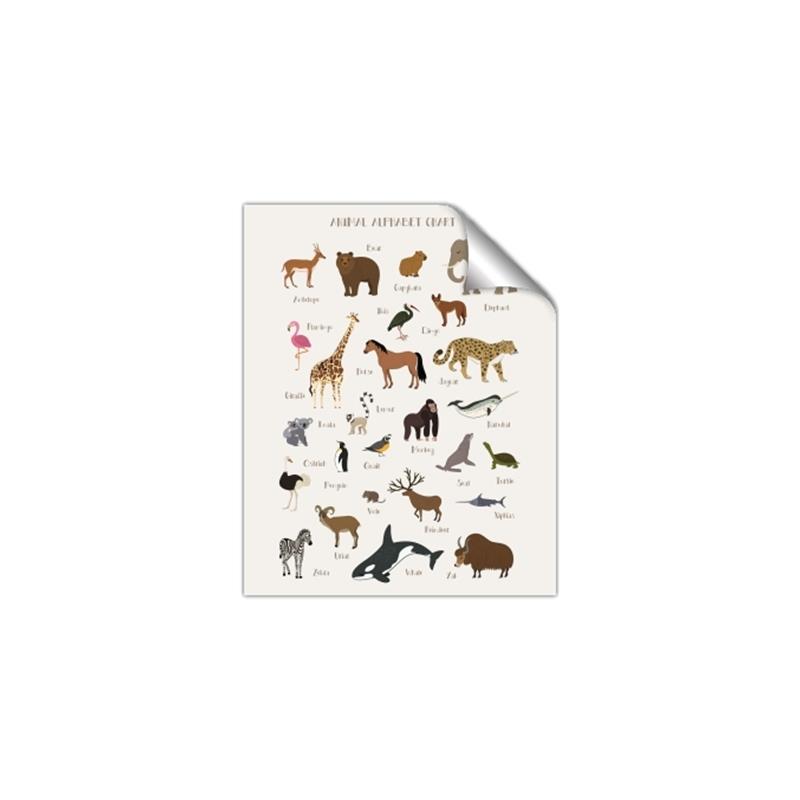 Picture of Animal Alphabet _GroupedProduct_Rectangle_Portrait_Unframed_Print_Only_