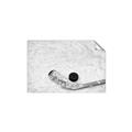 Picture of Ice Hockey stick and puck _GroupedProduct_Rectangle_Landscape_Mini_ _GroupedProduct_Rectangle_Landscape_Unframed_Print_Only_