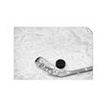 Picture of Ice Hockey stick and puck _GroupedProduct_Rectangle_Landscape_Mini_ _GroupedProduct_Rectangle_Landscape_Unframed_Print_Only_