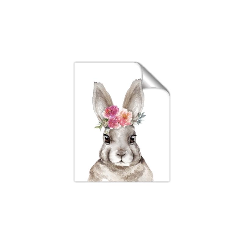 Picture of Floral Top Bunny _GroupedProduct_Rectangle_Portrait_Mini_ _GroupedProduct_Rectangle_Portrait_Unframed_Print_Only_
