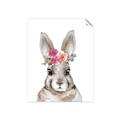 Picture of Floral Top Bunny _GroupedProduct_Rectangle_Portrait_Mini_ _GroupedProduct_Rectangle_Portrait_Unframed_Print_Only_