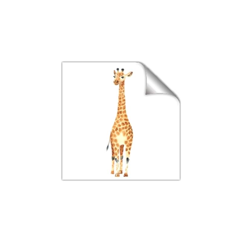 Picture of Standing Tall Giraffe _GroupedProduct_Square_Mini_ _GroupedProduct_Square_Unframed_Print_Only_