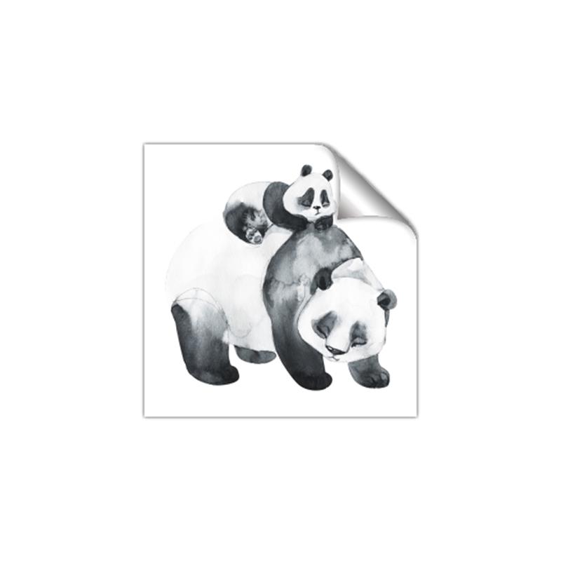 Picture of Mom and Baby Panda _GroupedProduct_Square_Mini_ _GroupedProduct_Square_Unframed_Print_Only_