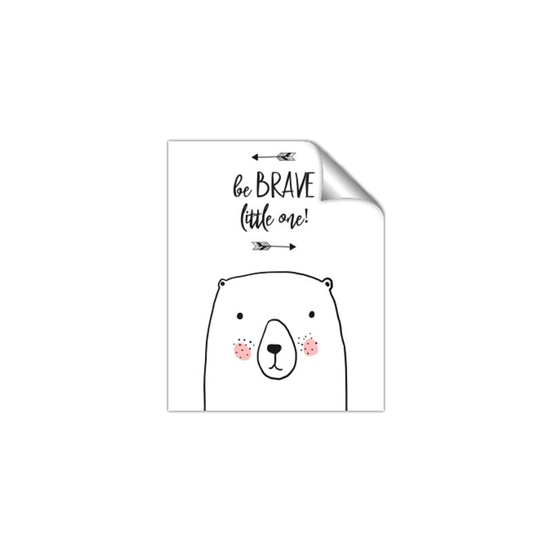 Picture of Be Brave Bear _GroupedProduct_Rectangle_Portrait_Mini_ _GroupedProduct_Rectangle_Portrait_Unframed_Print_Only_