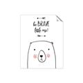 Picture of Be Brave Bear _GroupedProduct_Rectangle_Portrait_Mini_ _GroupedProduct_Rectangle_Portrait_Unframed_Print_Only_