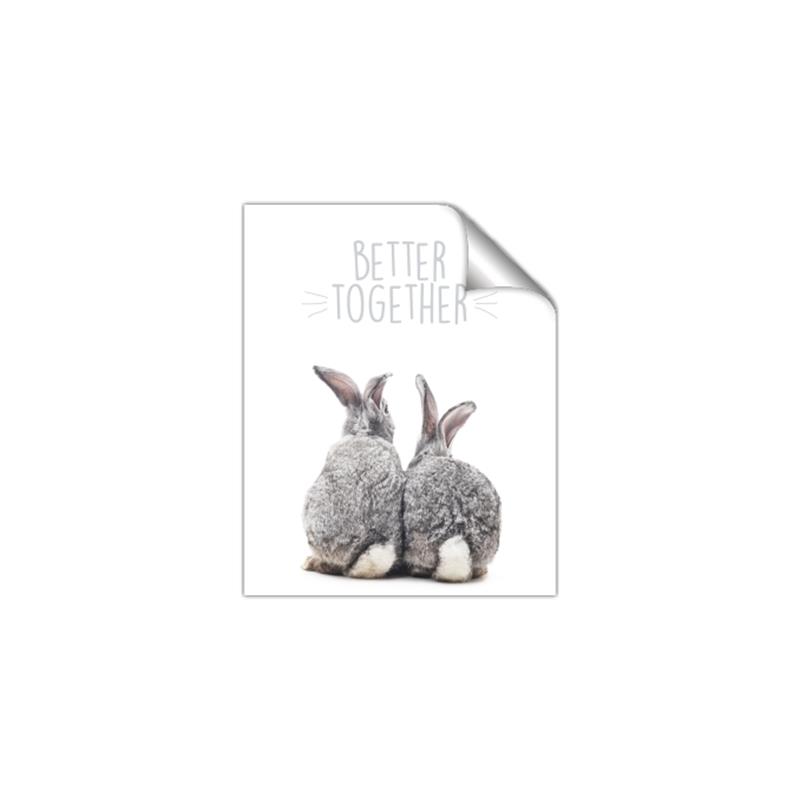 Picture of Better Together Bunny Tail  _GroupedProduct_Rectangle_Portrait_Mini_ _GroupedProduct_Rectangle_Portrait_Unframed_Print_Only_