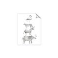 Picture of Stacked Animals I   _GroupedProduct_Rectangle_Portrait_Mini_ _GroupedProduct_Rectangle_Portrait_Unframed_Print_Only_