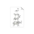 Picture of Stacked Animals I   _GroupedProduct_Rectangle_Portrait_Mini_ _GroupedProduct_Rectangle_Portrait_Unframed_Print_Only_