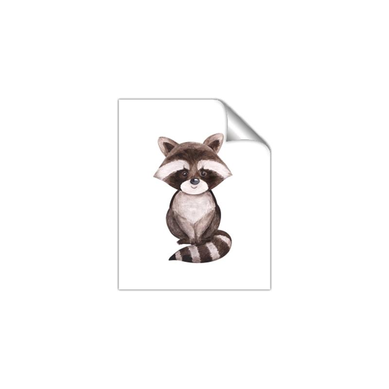 Picture of Small Raccoon _GroupedProduct_Rectangle_Portrait_Mini_ _GroupedProduct_Rectangle_Portrait_Unframed_Print_Only_