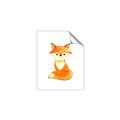 Picture of Small Fox _GroupedProduct_Rectangle_Portrait_Mini_ _GroupedProduct_Rectangle_Portrait_Unframed_Print_Only_