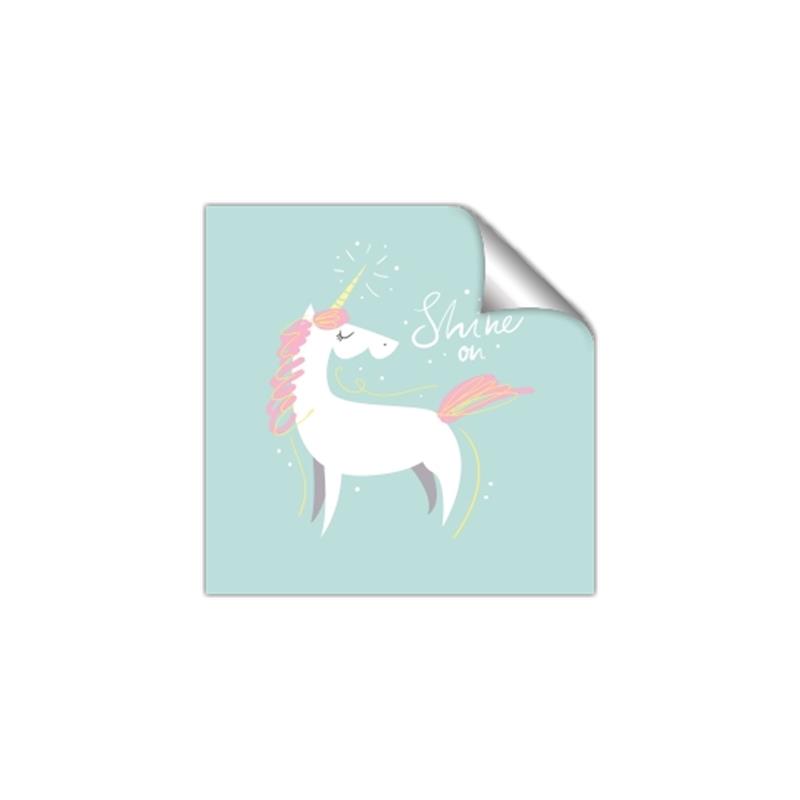 Picture of Shine On Unicorn Blue _GroupedProduct_Square_Mini_ _GroupedProduct_Square_Unframed_Print_Only_