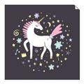 Picture of The Magic of Unicorns _GroupedProduct_Square_Mini_ _GroupedProduct_Square_Unframed_Print_Only_