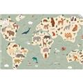 Picture of Animal Map _GroupedProduct_Rectangle_Landscape_Unframed_Print_Only_