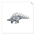 Picture of Gray Dino II _GroupedProduct_Square_Mini_ _GroupedProduct_Square_Unframed_Print_Only_