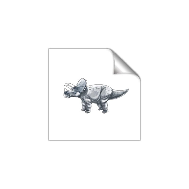 Picture of Gray Dino III _GroupedProduct_Square_Mini_ _GroupedProduct_Square_Unframed_Print_Only_