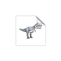 Picture of Gray Dino IV _GroupedProduct_Square_Mini_ _GroupedProduct_Square_Unframed_Print_Only_