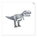 Picture of Gray Dino IV _GroupedProduct_Square_Mini_ _GroupedProduct_Square_Unframed_Print_Only_