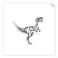 Picture of Gray Dino VI _GroupedProduct_Square_Mini_ _GroupedProduct_Square_Unframed_Print_Only_