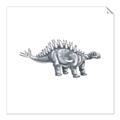 Picture of Gray Dino X _GroupedProduct_Square_Mini_ _GroupedProduct_Square_Unframed_Print_Only_