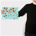 Picture of Animal World Map II _GroupedProduct_Rectangle_Landscape_Canvas_