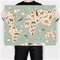 Picture of Animal Map _GroupedProduct_Rectangle_Landscape_Canvas_