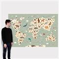 Picture of Animal Map _GroupedProduct_Rectangle_Landscape_Canvas_