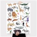 Picture of Animals of the World Alphabet      _GroupedProduct_Rectangle_Portrait_Canvas_