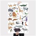 Picture of Animals of the World Alphabet      _GroupedProduct_Rectangle_Portrait_Canvas_