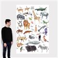 Picture of Animals of the World Alphabet      _GroupedProduct_Rectangle_Portrait_Canvas_