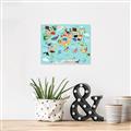 Picture of Animal World Map II _GroupedProduct_Rectangle_Landscape_Canvas_