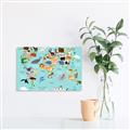 Picture of Animal World Map II _GroupedProduct_Rectangle_Landscape_Canvas_