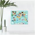 Picture of Animal World Map II _GroupedProduct_Rectangle_Landscape_Canvas_