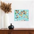 Picture of Animal World Map II _GroupedProduct_Rectangle_Landscape_Canvas_