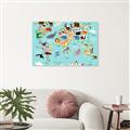 Picture of Animal World Map II _GroupedProduct_Rectangle_Landscape_Canvas_