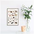 Picture of Animal Alphabet _GroupedProduct_Rectangle_Portrait_Canvas_Framed_