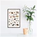 Picture of Animal Alphabet _GroupedProduct_Rectangle_Portrait_Canvas_Framed_