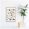 Picture of Animal Alphabet _GroupedProduct_Rectangle_Portrait_Canvas_Framed_