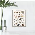 Picture of Animal Alphabet _GroupedProduct_Rectangle_Portrait_Canvas_Framed_