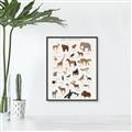 Picture of Animal Alphabet _GroupedProduct_Rectangle_Portrait_Canvas_Framed_