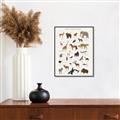 Picture of Animal Alphabet _GroupedProduct_Rectangle_Portrait_Canvas_Framed_