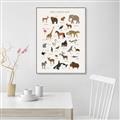 Picture of Animal Alphabet _GroupedProduct_Rectangle_Portrait_Canvas_Framed_